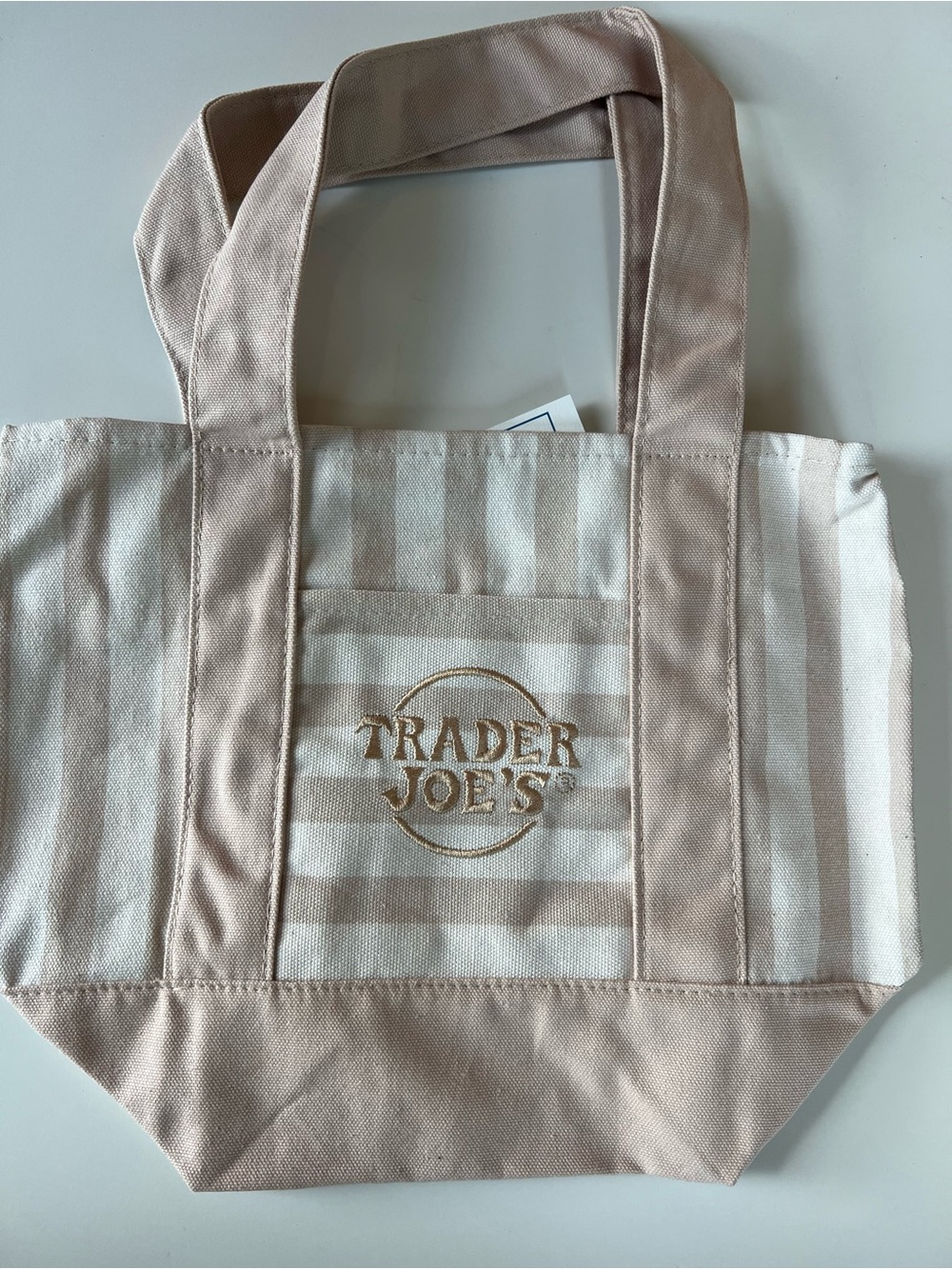 VIRAL Trader Joe’s mini tote - TAN